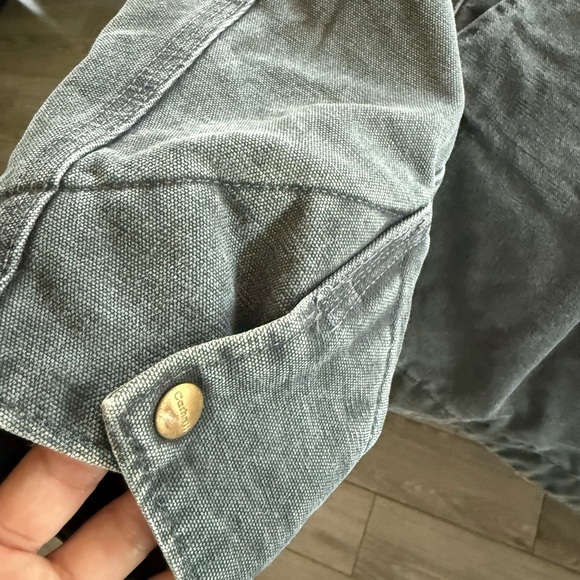 Carhartt|Men's Vintage Dark Gray/Charcoal Detroit  Jacket,blanket lined•••2XL - Picture 10 of 16